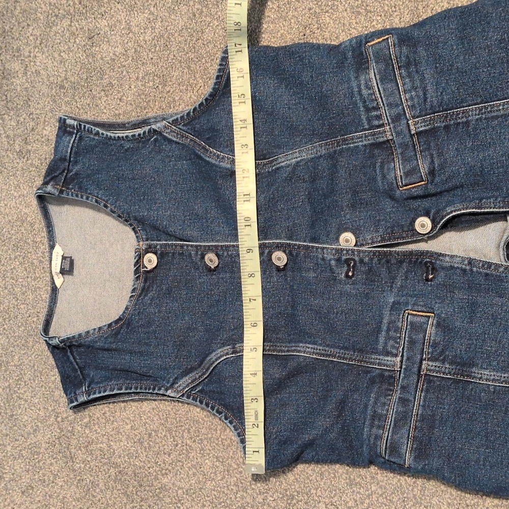 American Eagle Denim Longline Vest Size Medium - Picture 4 of 7